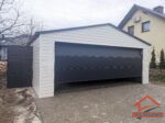 Garaż blaszany 6m x 6m | brama segmentowa - obrazek 2