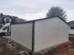 Garaż blaszany 6m x 6m | brama segmentowa - obrazek 4